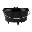 Lodge Logic 8-qt. Camp Dutch Oven with Lid - Black