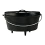 Lodge Logic 8-qt. Camp Dutch Oven with Lid - Black