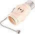 GE 54180 Socket Adapter with Pull Chain Light Control and 2 Outlet, Ivory