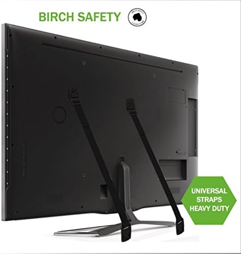 TV and Furniture Anti-Tip Straps | High Quality Heavy Duty Strap | All Flat Screen TV/Furniture Mounting Hardware Included!