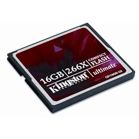 Kingston Ultimate 16 GB 266x CompactFlash Memory Card CF/16GB-U2