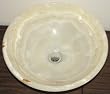 Rustic White Onyx Bathroom Sink Vessel Style or Undermount "Actual Sink in the pictures"