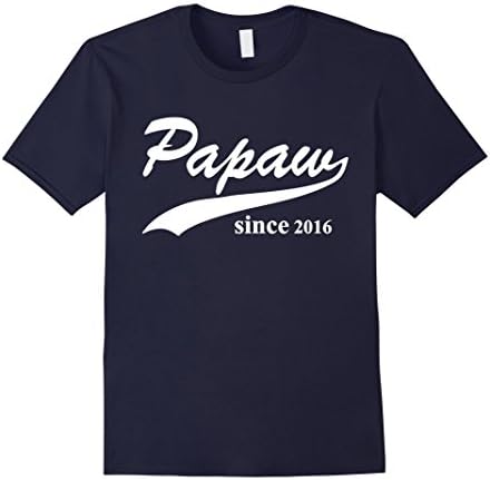 Men's Papaw Since (Any Year) Shirt New Grandpa T-Shirt Gift For Da XL Navy