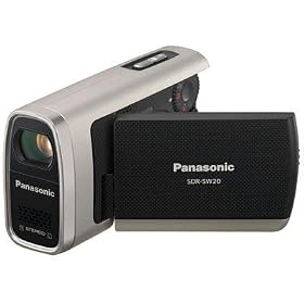 Panasonic Waterproof/Shock Proof Compact SD Camcorder - Silver (SDR-SW20S)