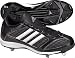 TeamExpress - Adidas Men's Spinner Low Blk/Wht Metal Baseball Cleat