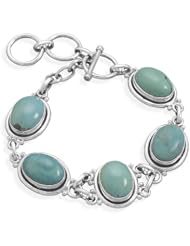 7"+1" Oval Turquoise Bracelet