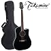 Takamine EF341SC Dreadnought Cutaway Acoustic-Electric Guitar-Gloss Black