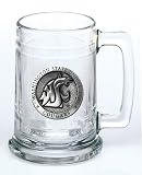 Washington State Cougars Glass Stein (Beverage Mug) 15 oz - NCAA College Athletics