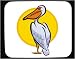 Decorated Mouse Pad with bird, animal, sign, horoscope, chinese, forecast, astrology, pelican