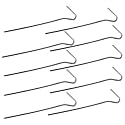 18cm Standard Wire Tent Pegs - Pack of 10
