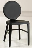 Samantha 33h Side Chair, 33x20x16, BLACK