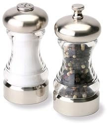 Olde Thompson 4-1/2-Inch Monterey Pepeprmill Net Wt 0.5 Oz and Salt Shaker Net Wt 1.7 Oz