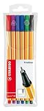 Schwan-Stabilo 88/6 - Stabilo Point 88 6 St&uuml;ck in Plastiketui