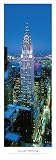 midwest attractions-Chrysler Building(Twilight) World Attraction 10.75 x 34.5 Unframed Panoramic Wall Decoration