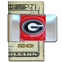 University of Georgia Pewter Money Clip NCAA