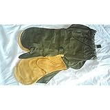 G.I. LEATHER TRIGGER FINGER MITTENS Size Medium