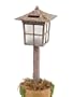 Pack of 4 Enchanted Garden Craftsman-Inspired Solar LED Lawn Stakes18"