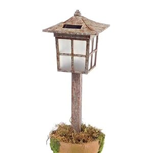 Pack of 4 Enchanted Garden Craftsman-Inspired Solar LED Lawn Stakes18 by
