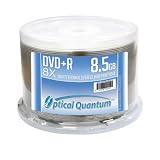 Optical Quantum 8X 8.5GB DVD+R Double Layer Blank Disc White Thermal Everest Hub Printable, 50 pcs