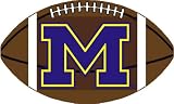 Michigan Wolverines Large 3' 6 x 6' Football Rug