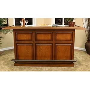American Heritage 600006-VO-SS Kokomo Home Bar in Vintage Oak/Sandston American Heritage 600006-VO-SS Kokomo Home Bar in Vintage Oak/Sandston