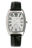 Mens Lucien Piccard Leather montre 26821BK Montre