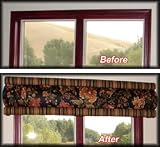 WINDOW CORNICE KIT, Window Treatment, No Sew Window Cornice, Curtain Valance, Window Covering Top Treatment, Cornice Kit,