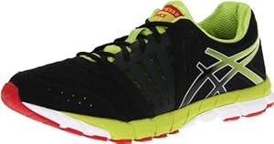 ASICS Men's GEL-Lyte33 2 Running Shoe,Black/Lime/Red,10.5 M US
