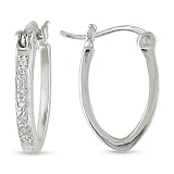 1.4mm CZ Huggie Earrings in Sterling Silver