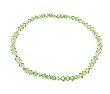 Anklet - A68 - Stretch - 4mm Swarovski (tm) Crystal and Heishi Beads ~ Peridot