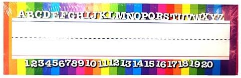 Printed Word Strips - Print Alphabet and Numbers