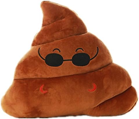 Emoji Smiley Emoticon Purple Round Cushion Pillow Stuffed Plush Soft Toy