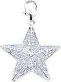 14k Gold Diamond Star Charm (1/10 cttw)