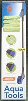 Aqua Tools Aquarium Fish Tank 4 in1 Algae Scraper, Glass Cleaner, Gravel Rake, Fish Net KIT