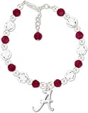 Alabama Crimson Tide Round Crystal Bracelet