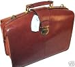 Umi Brown Italian Leather Briefcase Lawyer Doctor Bag
