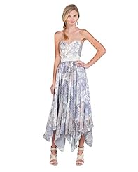 Strapless Sweetheart Natural   Waistline Beaded Belted  Dress