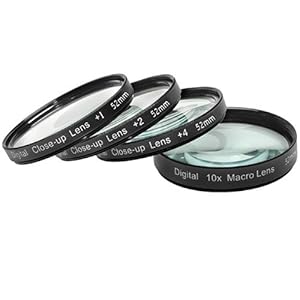 Digital Concepts 1 2 4 10 Close-up Macro Filter Set With Pouch