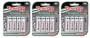 3 Sets of Economic 4-AA Card NiMH Rechargeable Batteries
