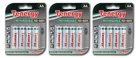 Cover image : 3 Sets of Economic 4-AA Card NiMH Rechargeable Batteries