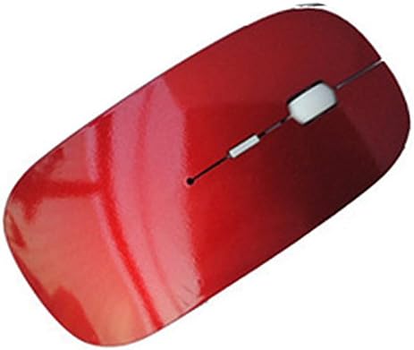 wellrui R-132 Comfort Slim Plug and Play Wireless Performance 2.4GHz Mouse for Laptops Red