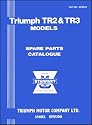 Triumph Parts Catalogue: Tr2 & Tr3: Part No. 501653