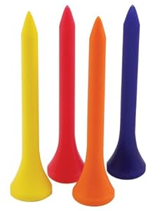 MASTERS LONG PLASTIC GOLF TEES, PACK OF 60, 48MM