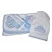 Baby Gift Hooded Towel And Wash Mitt Gift Set – Boy – Blue with Auto Motif
