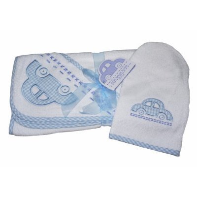 Baby Gift Hooded Towel And Wash Mitt Gift Set 