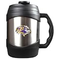 Baltimore Ravens Macho Travel Mug -Silver/ Black