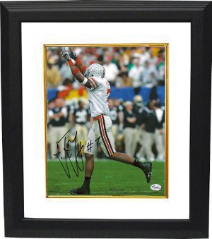 Ted Ginn signed Ohio State Buckeyes 8x10 Photo Custom Framed