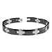 Tungsten Carbide Black Ceramic Men's Jewelry Bracelet (Length 7