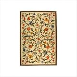Chelsea HK248A Ivory Contemporary Rug Size: 4' Round by 