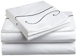 Pinzon Birds Egyptian Cotton King Sheet Set, Black